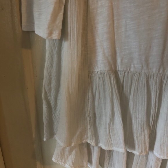 Mododoc Ruffle Hem 3/4 Tunic Size S - Picture 6 of 7